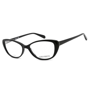 Adensco Women's Eyeglasses - Black Full Rim Plastic Frame Clear Lens | Ad 220 0807 00