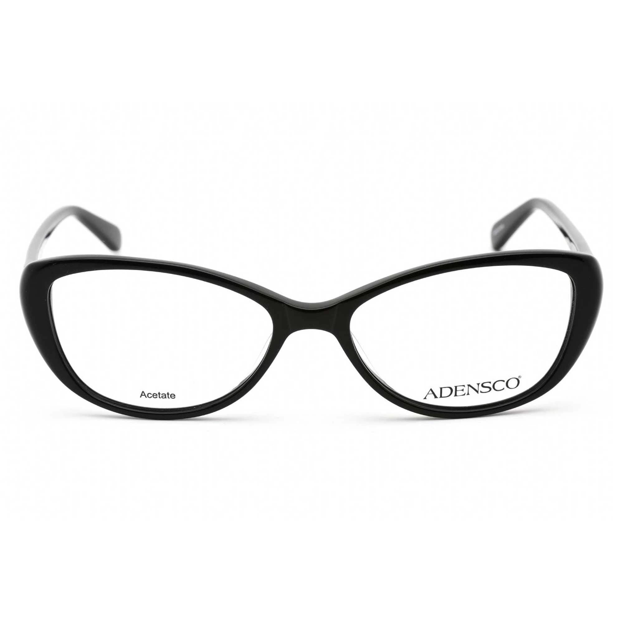 Adensco Women's Eyeglasses - Black Full Rim Plastic Frame Clear Lens | Ad 220 0807 00