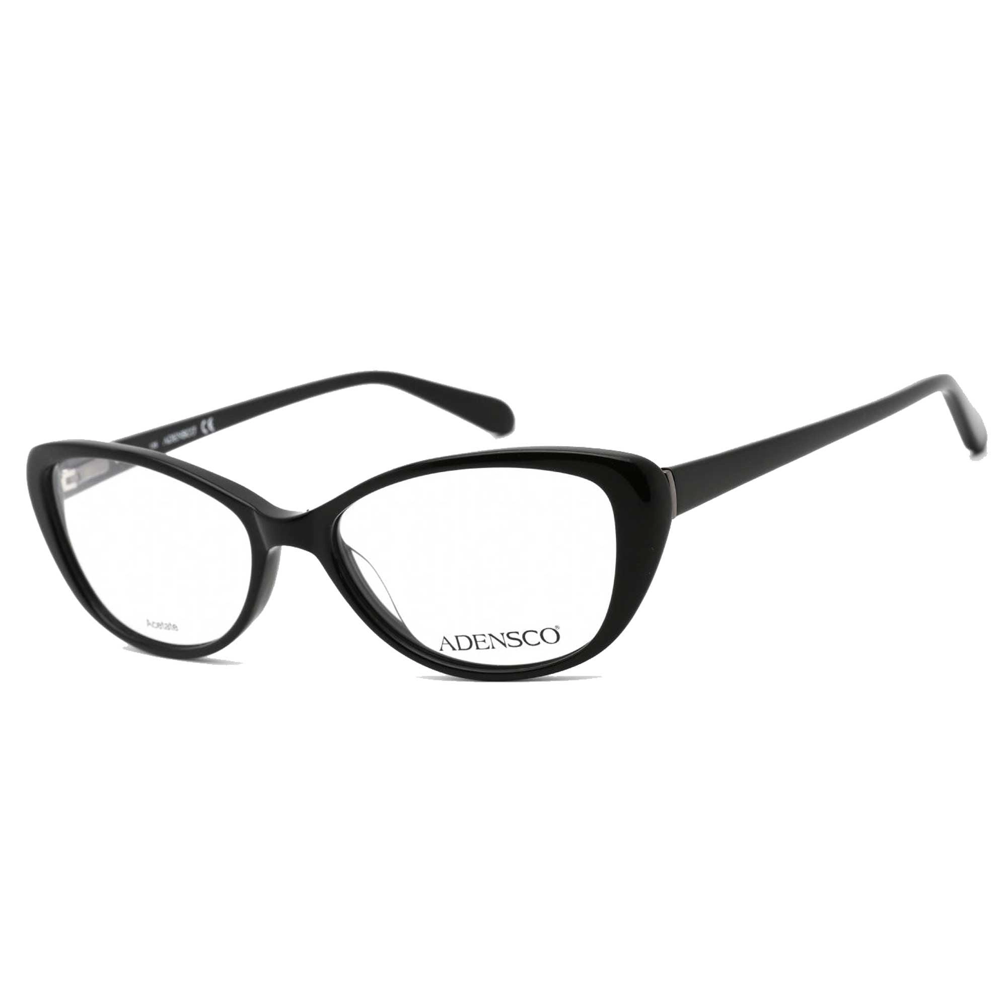 Adensco Women's Eyeglasses - Black Full Rim Plastic Frame Clear Lens | Ad 220 0807 00