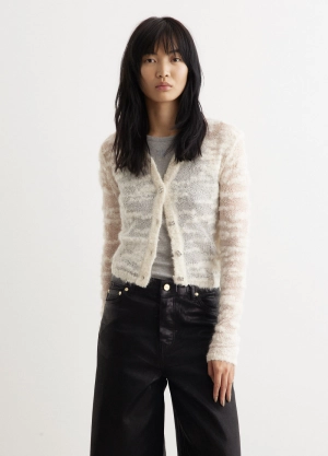 Alpaca Mohair Boucle Cardigan