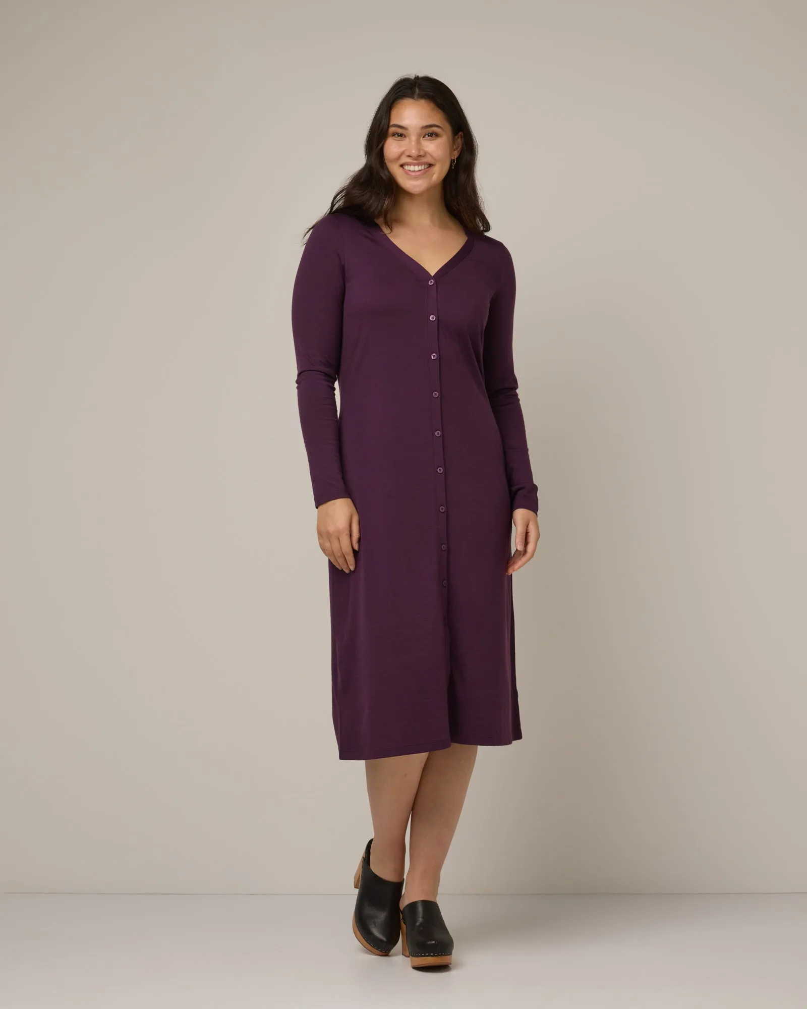 Bria Button-Front Dress
