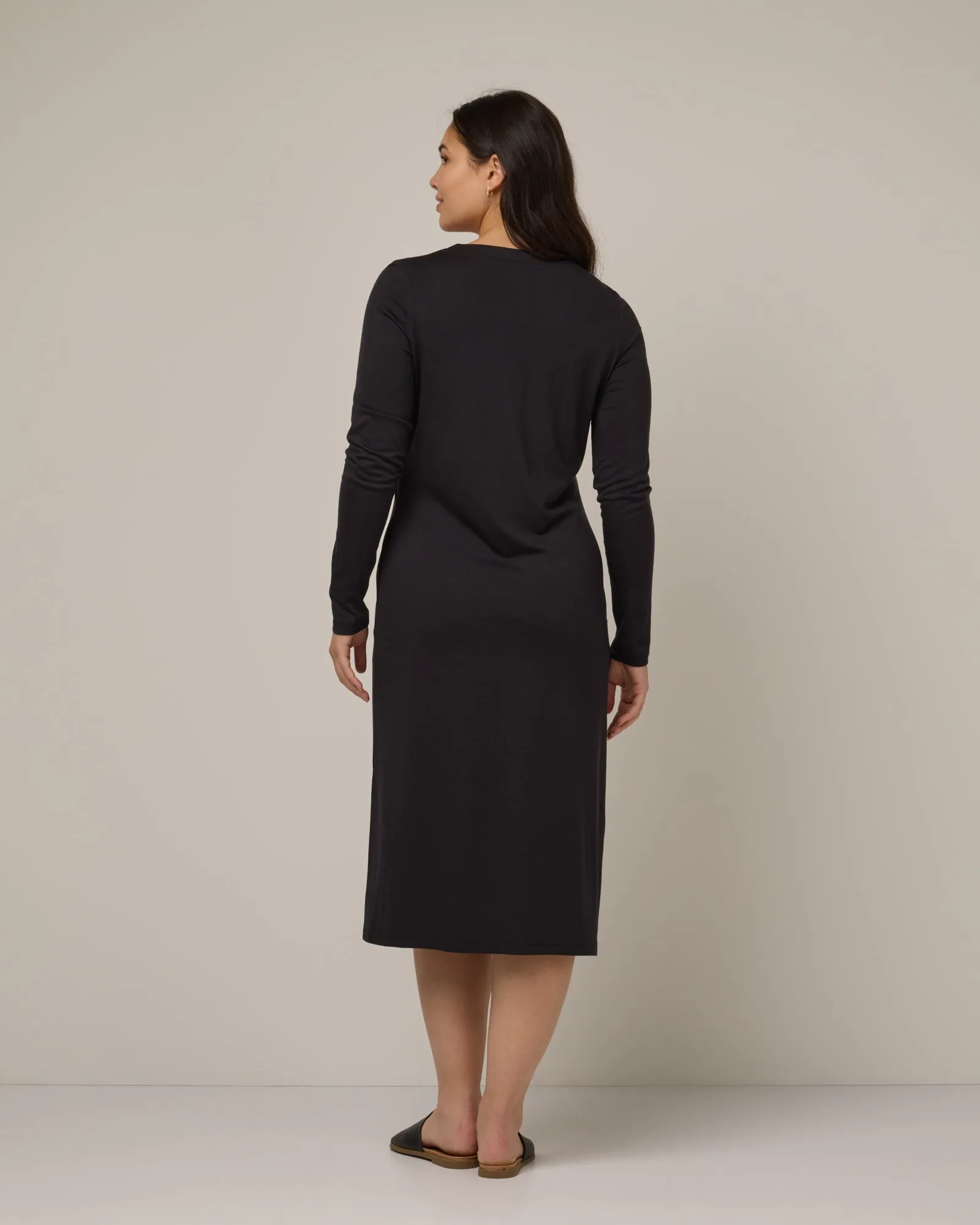 Bria Button-Front Dress