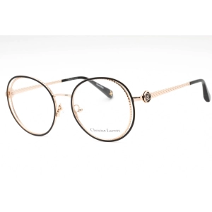 Christian Lacroix Women's Eyeglasses - Gold/Black Metal Round Shape Frame| CL3070 006