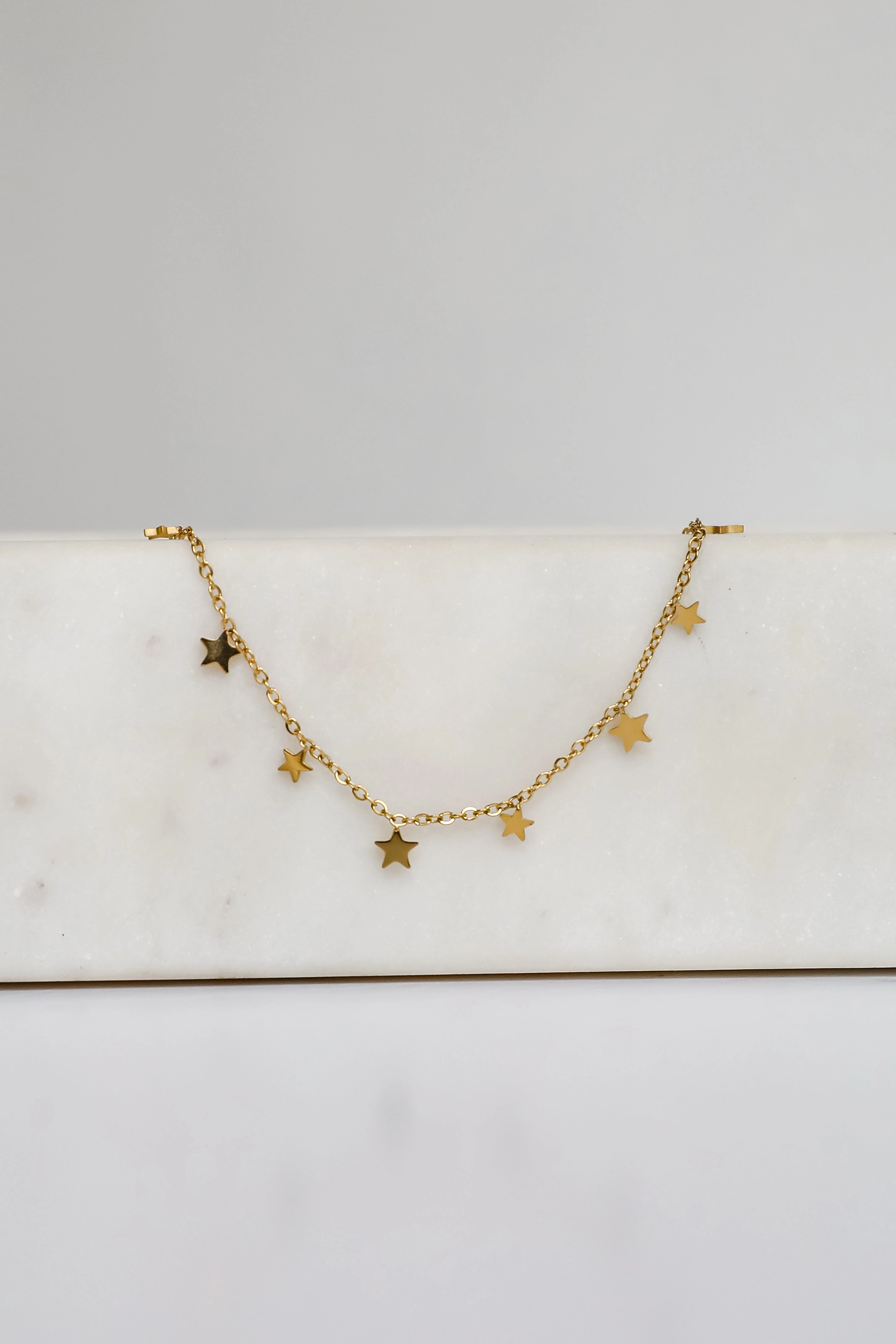 Elise Gold Star Charm Bracelet