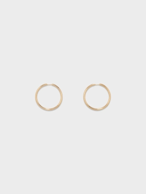 Elona Large 18kt Gold-Plated Hoop Earrings
