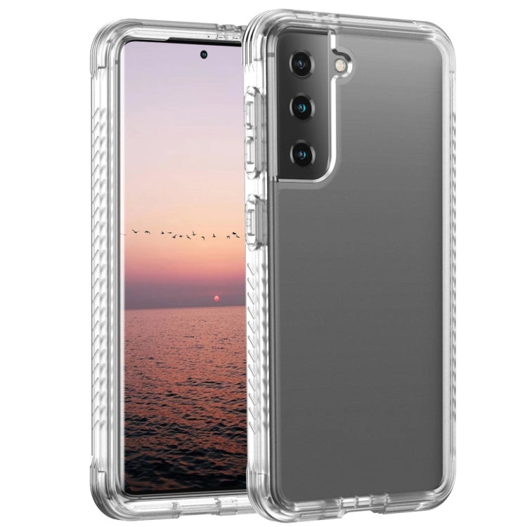 For Samsung Galaxy S21  5G C1 2 in 1 Shockproof TPU   PC Protective Case with PET Screen