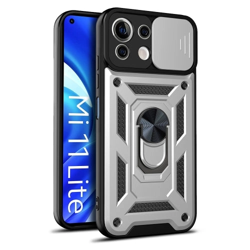 For Xiaomi Mi 11 Lite 5G/4G Sliding Camera Cover Design TPU PC Protective