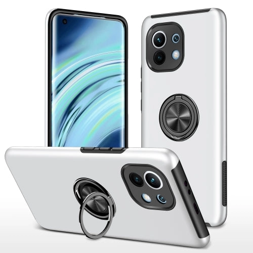 For Xiaomi Mi 11 PC   TPU Shockproof Magnetic Phone Case with Invisible Ring