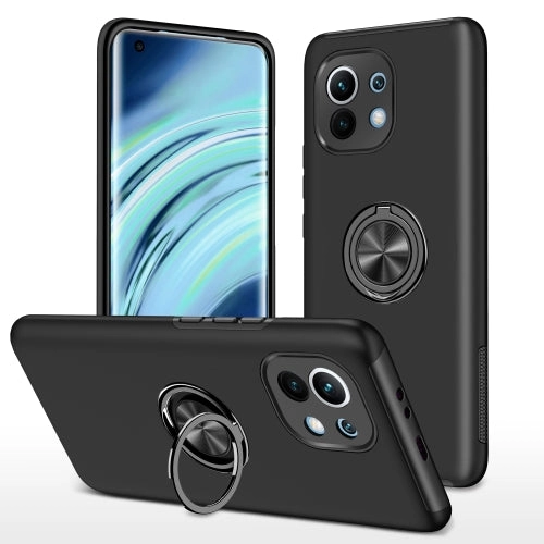 For Xiaomi Mi 11 PC   TPU Shockproof Magnetic Phone Case with Invisible Ring