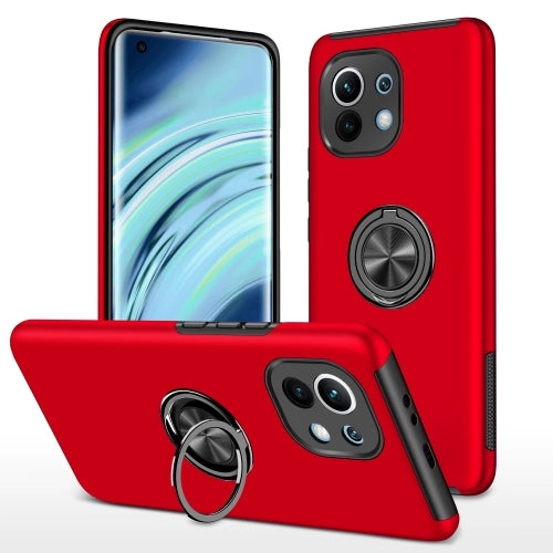 For Xiaomi Mi 11 PC   TPU Shockproof Magnetic Phone Case with Invisible Ring