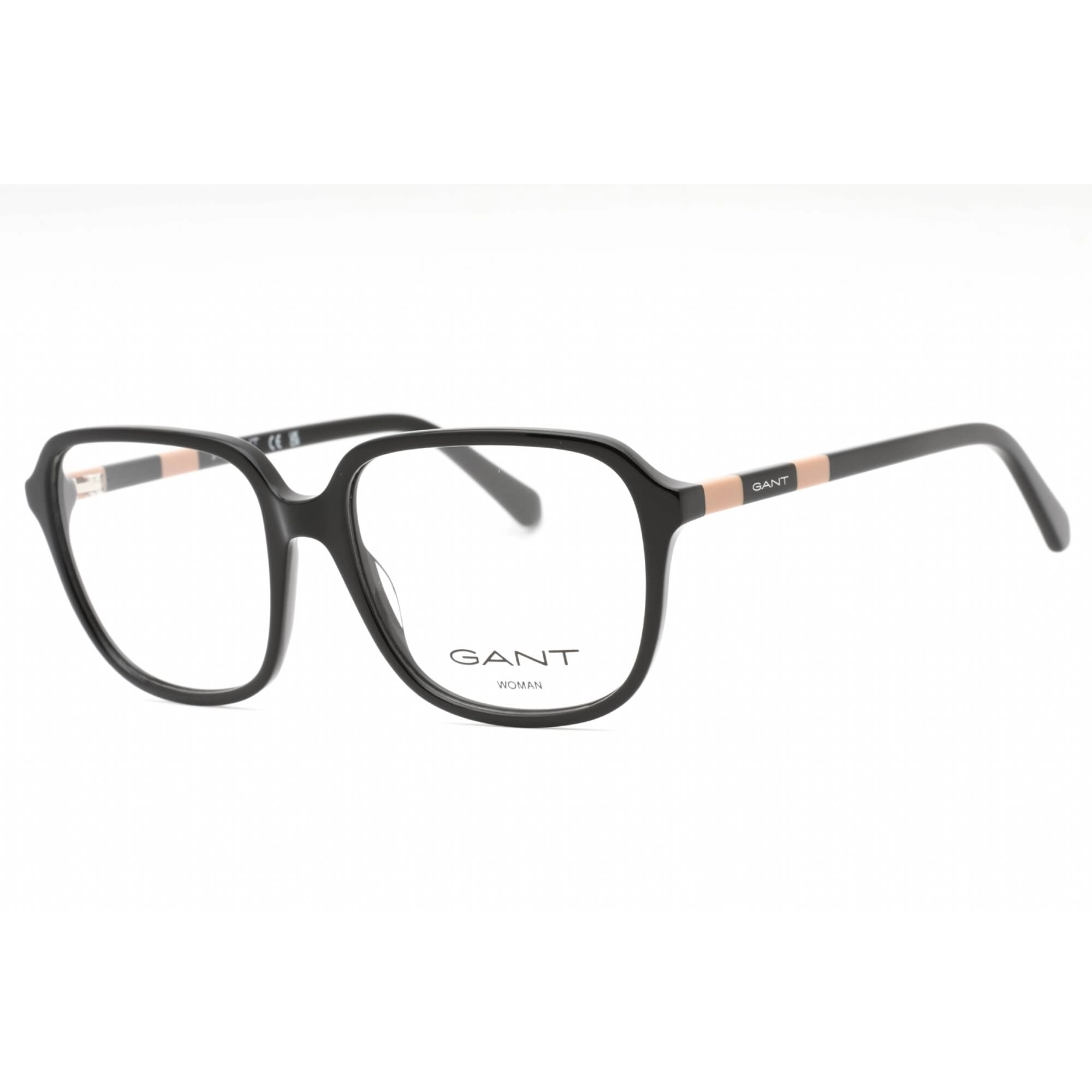 Gant Women's Eyeglasses - Shiny Black Plastic Square Shape Full Rim Frame | GA4155 001