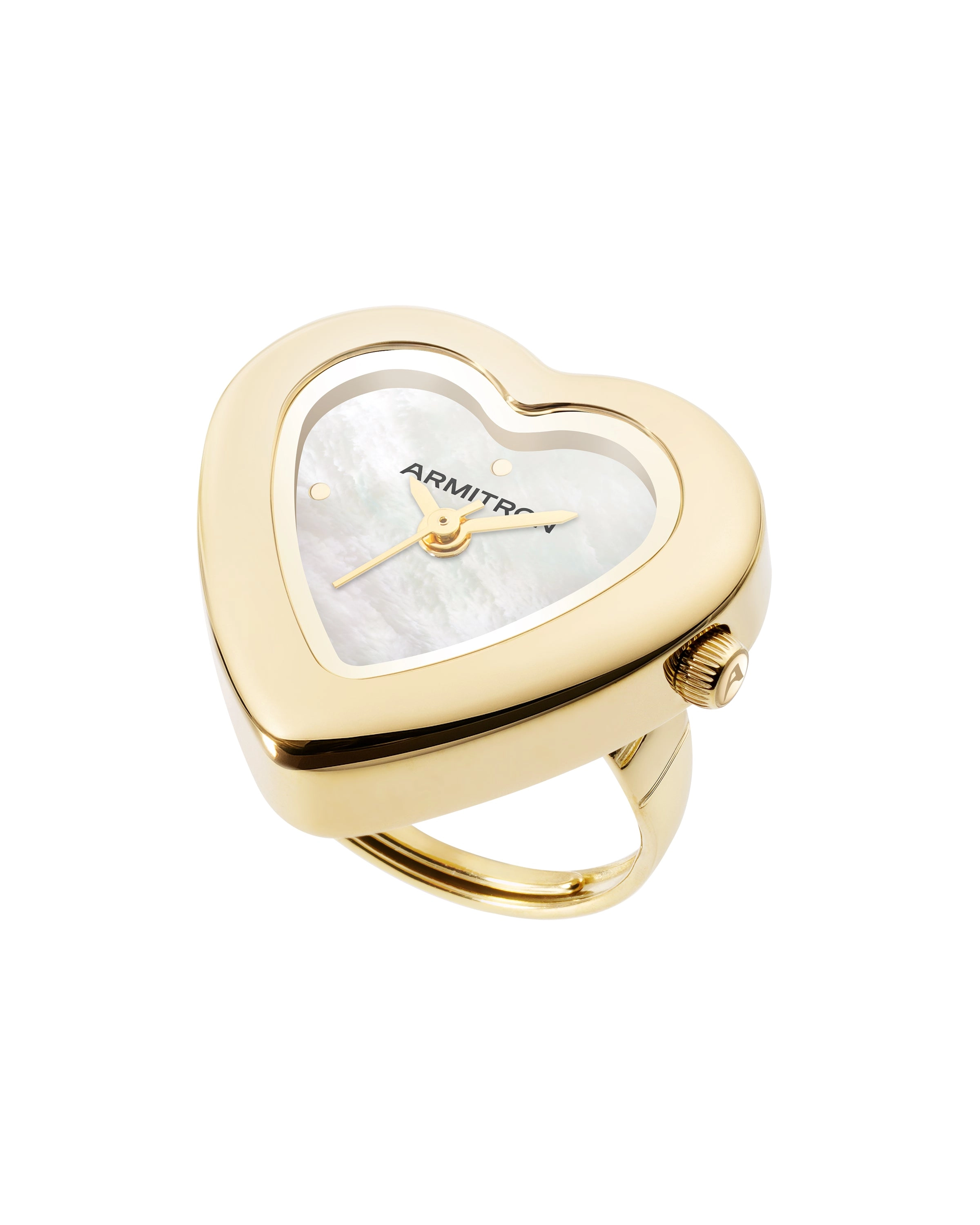 Heart Ring™ | 22mm, Gold, Mother-of-Pearl