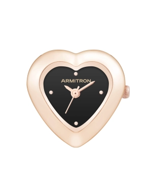 Heart Ring™ | 22mm, Rose Gold, Black Glossy