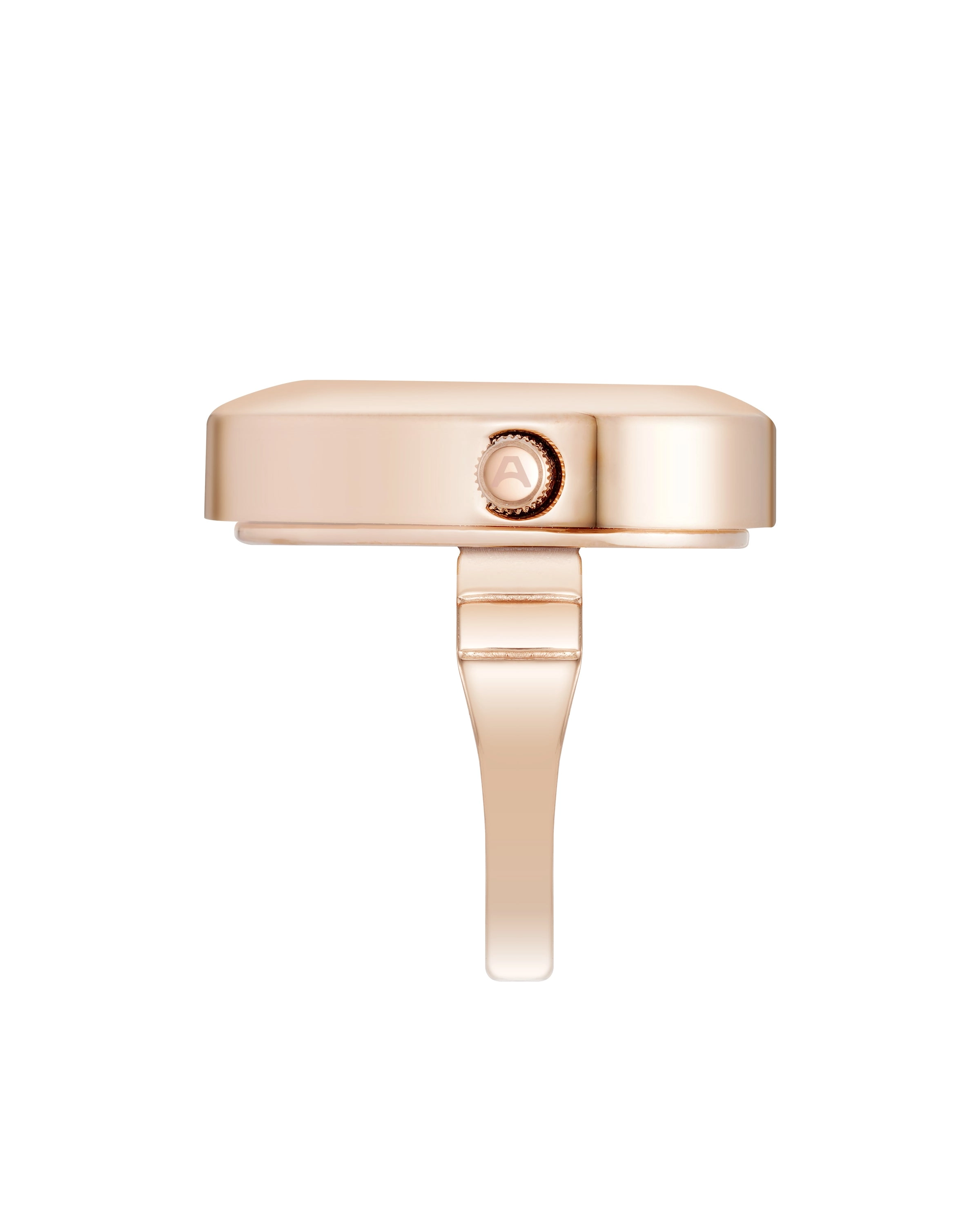 Heart Ring™ | 22mm, Rose Gold, Black Glossy
