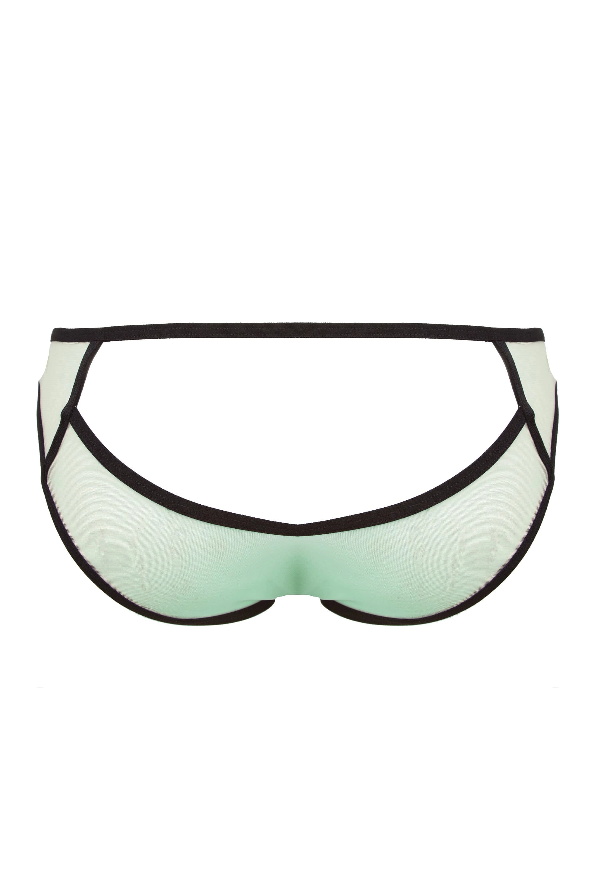Hedy Mint Lace Curve Brief