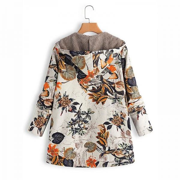 Hooded Plush Top Plush Jacket