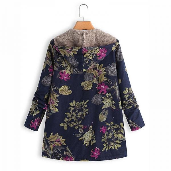 Hooded Plush Top Plush Jacket