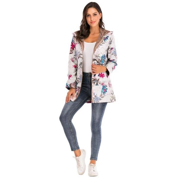 Hooded Plush Top Plush Jacket