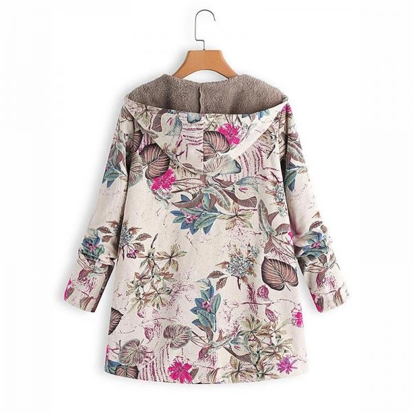Hooded Plush Top Plush Jacket