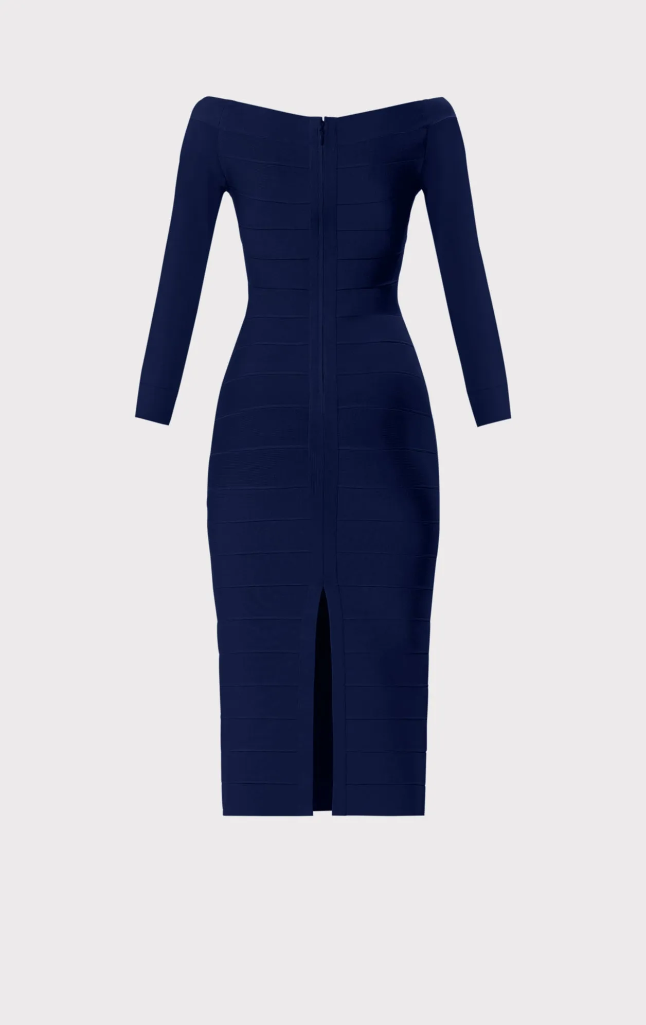 ICON SCOOP NECK MIDI DRESS