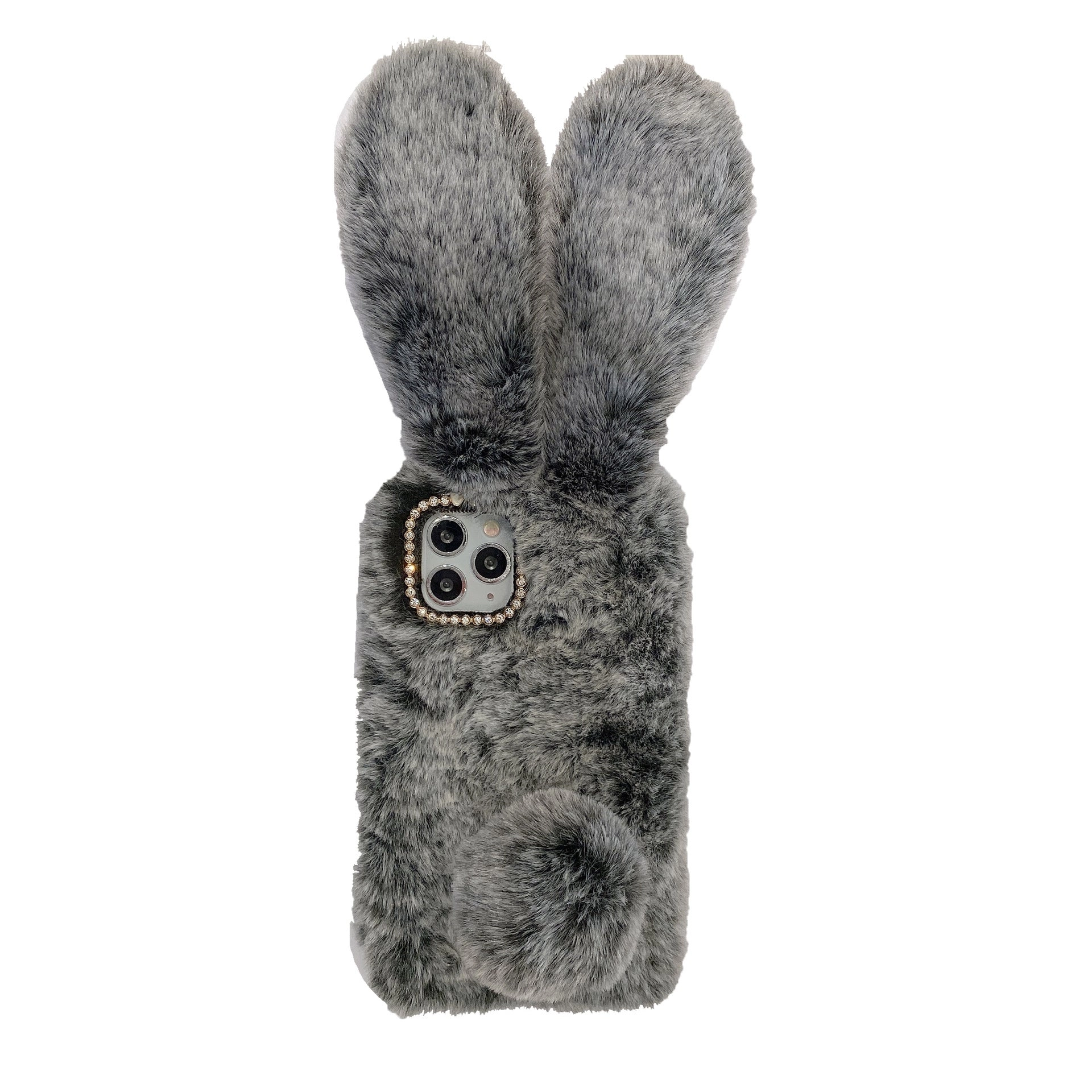 iPhone 12 Pro Case Protective Rabbit Fur Cover Apple Phone Case