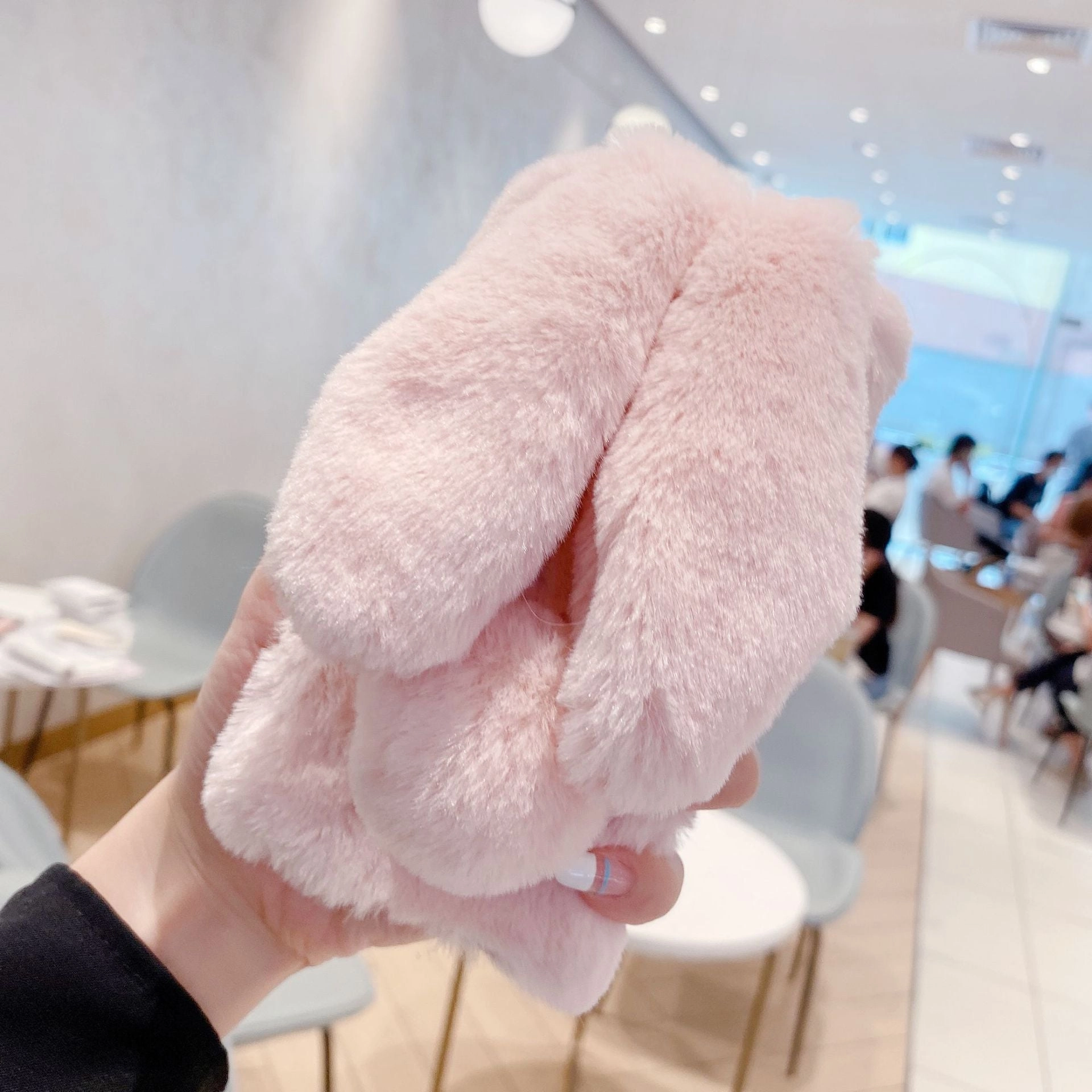 iPhone 12 Pro Case Protective Rabbit Fur Cover Apple Phone Case