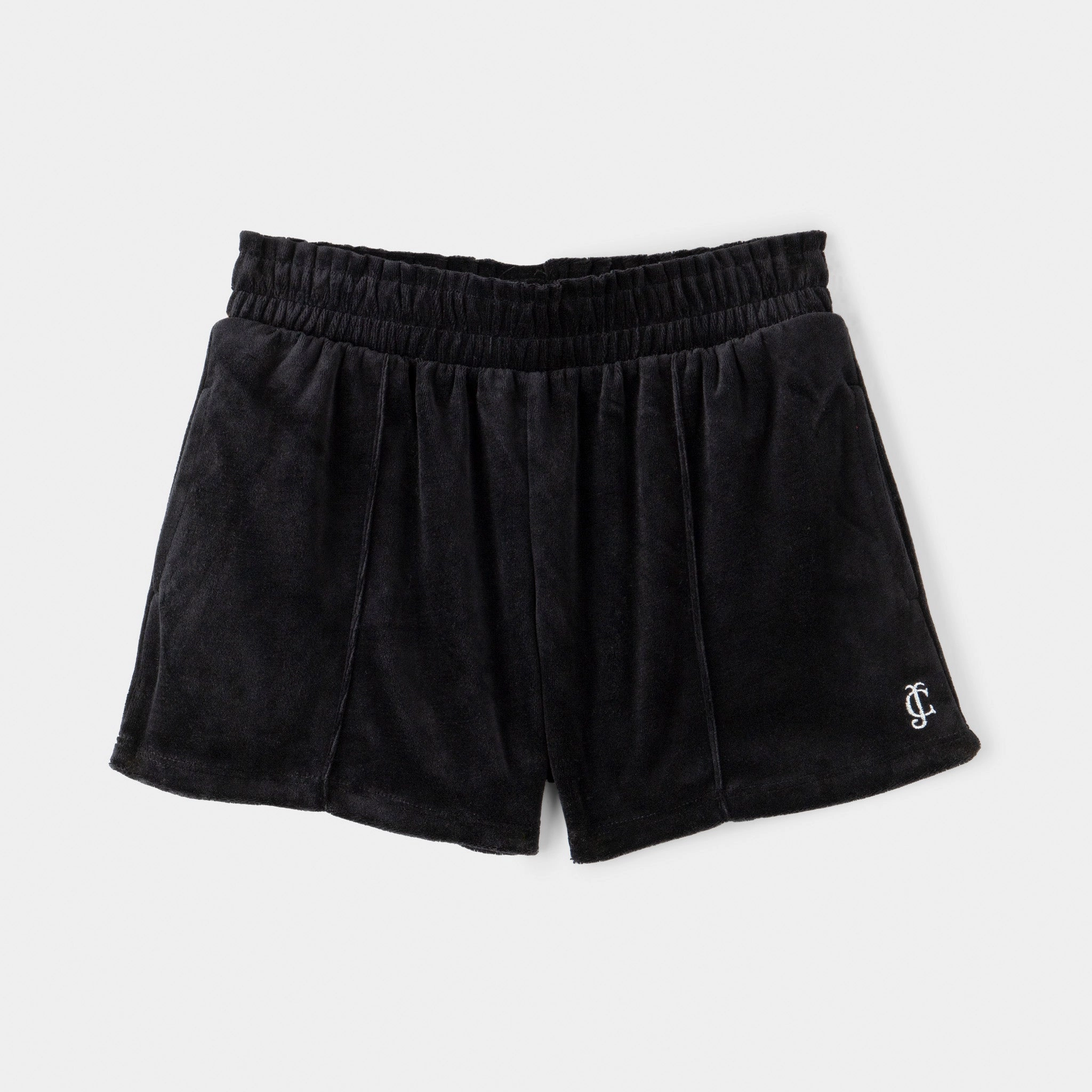 Juicy Couture Junior Girls' Velour Shorts / Deep Black