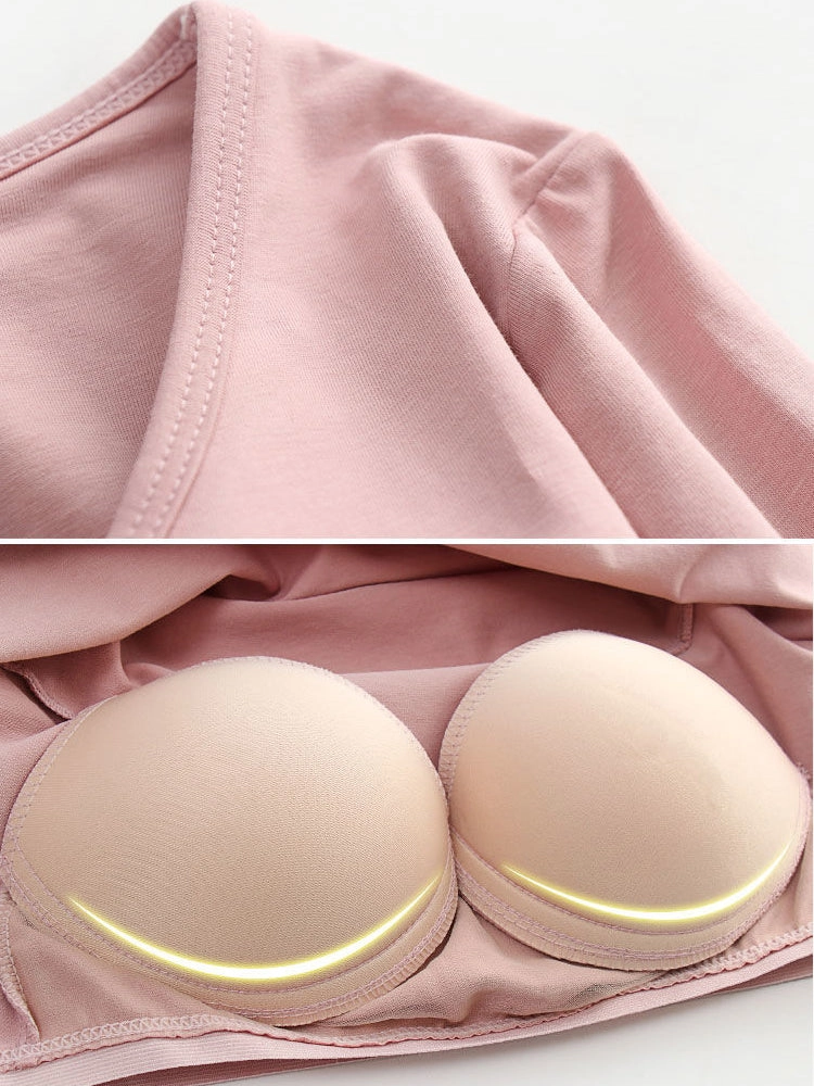 Long Thermal Base Underwear Bottoming Shirt With Chest Pad