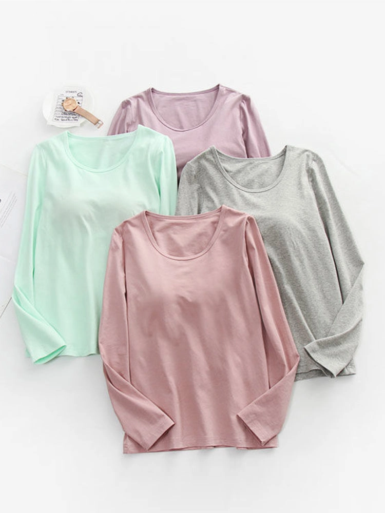 Long Thermal Base Underwear Bottoming Shirt With Chest Pad