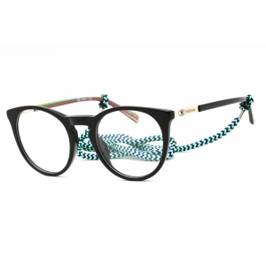 M Missoni Women's Eyeglasses - Black Plastic Round Full Rim Frame | MMI 0050 0807 00