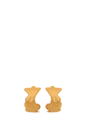 Matte Gold Kini Hoop Earrings
