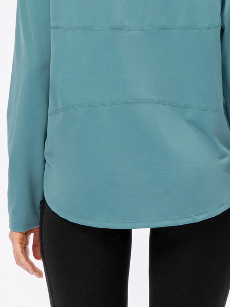 Off-Neck Relaxed Yoga Sports Top