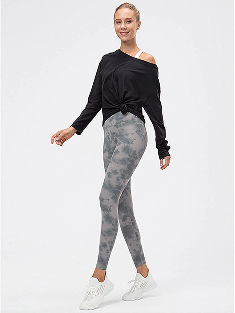 Off-Neck Relaxed Yoga Sports Top