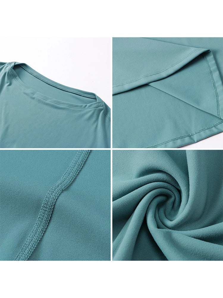 Off-Neck Relaxed Yoga Sports Top