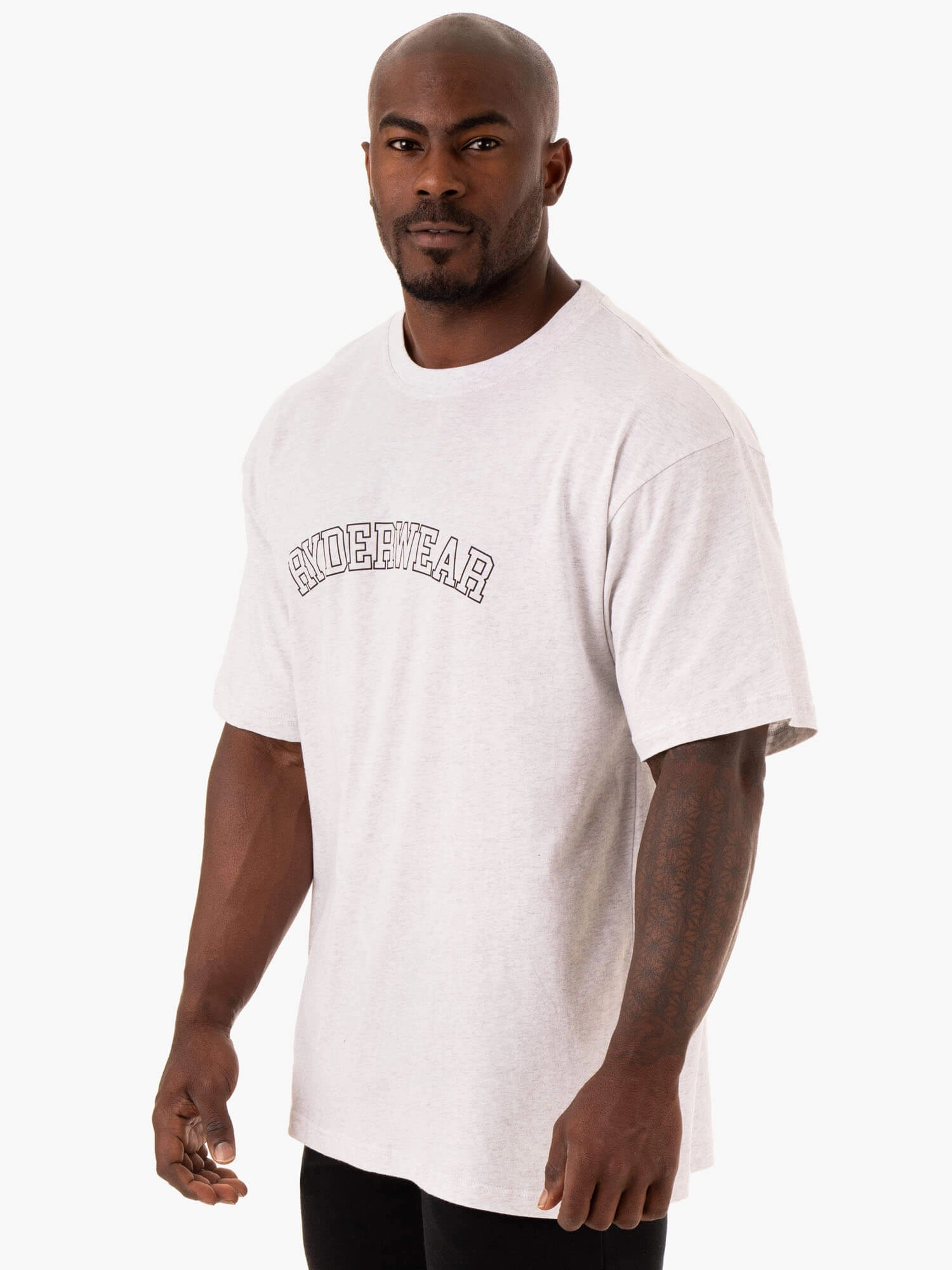 Oversized T-Shirt - Snow Marl