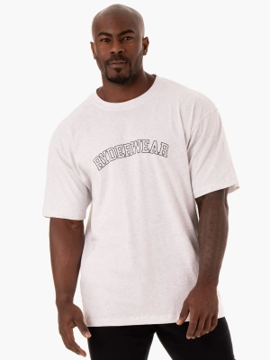 Oversized T-Shirt - Snow Marl