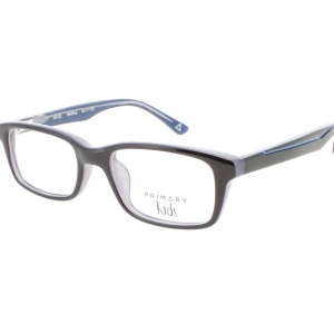 Primary Kid's Eyeglasses - Demo Lens Rectangular Full Rim Frame | Pk105 Black/Blue