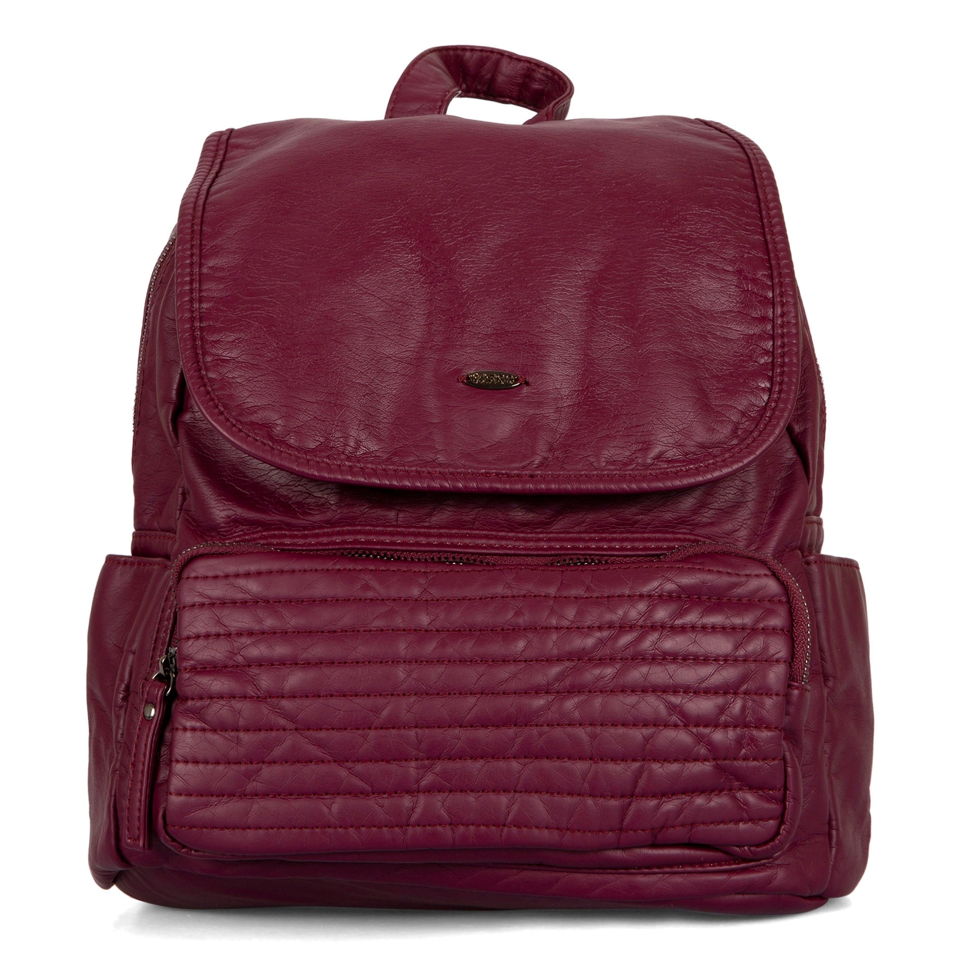 Quilted Flap Backpack