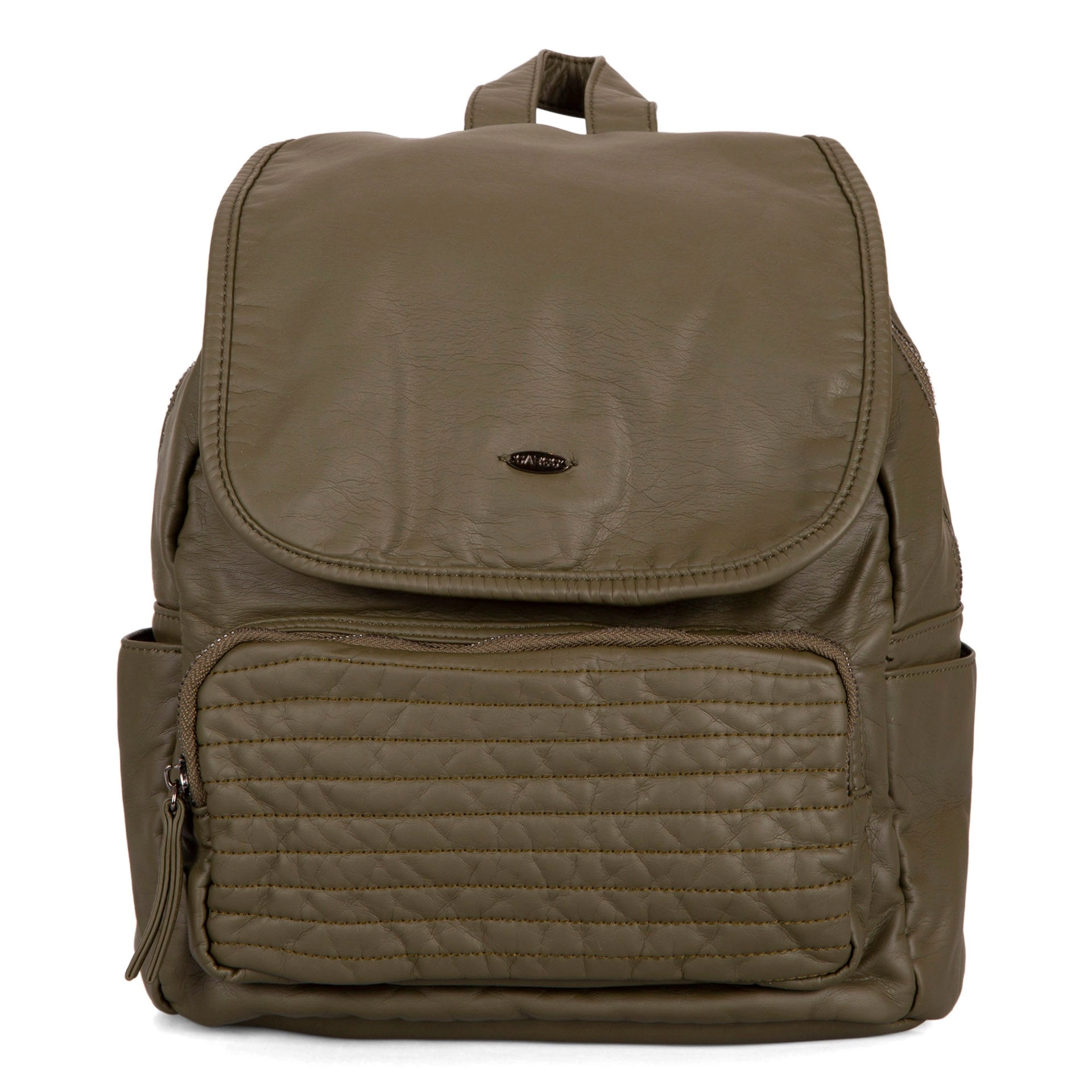 Quilted Flap Backpack