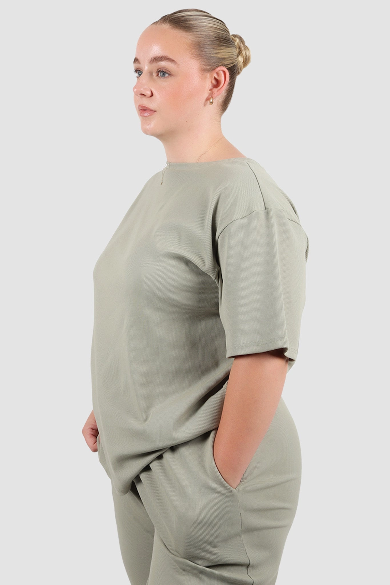 RAYLN RIB PANTS SAGE