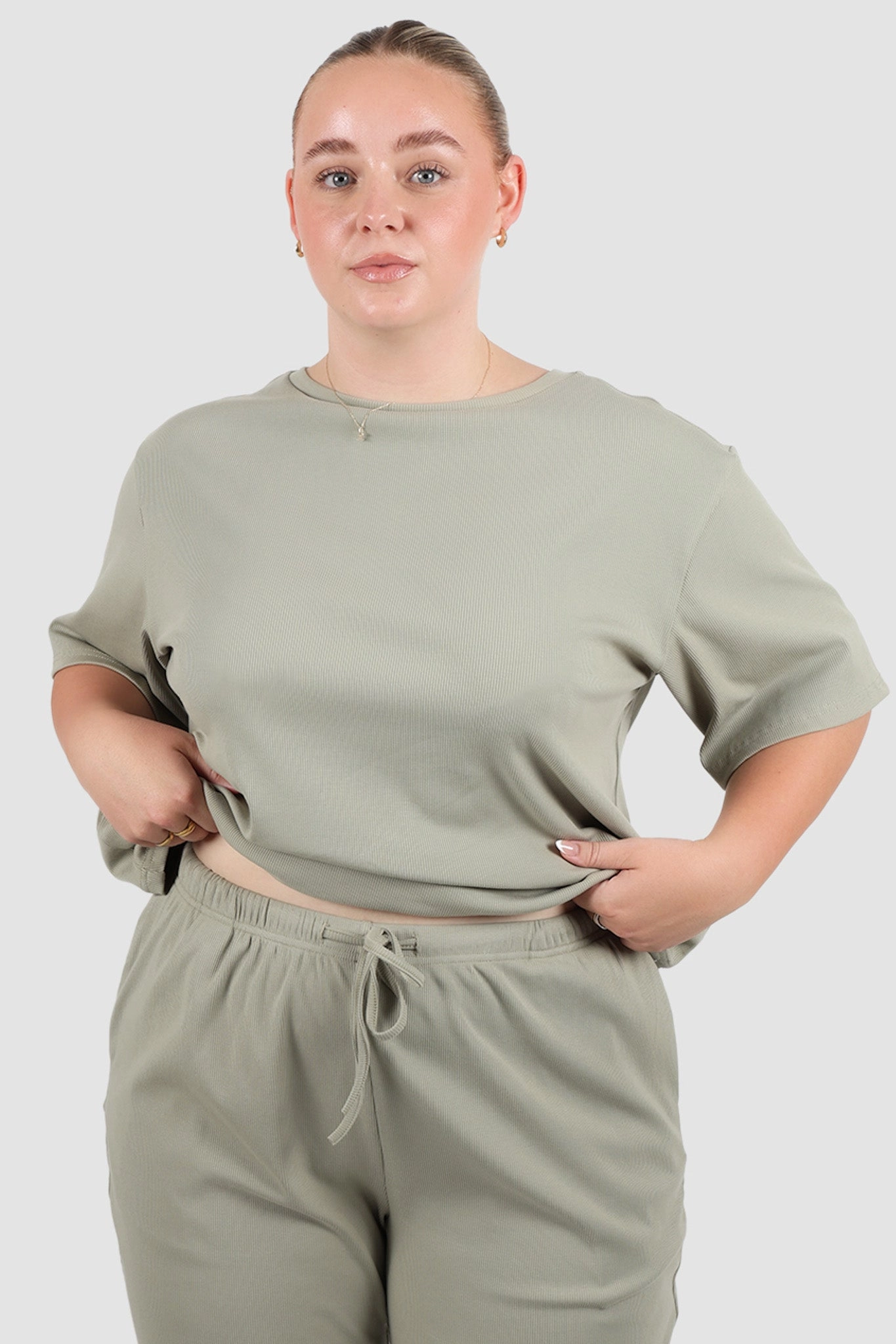 RAYLN RIB PANTS SAGE