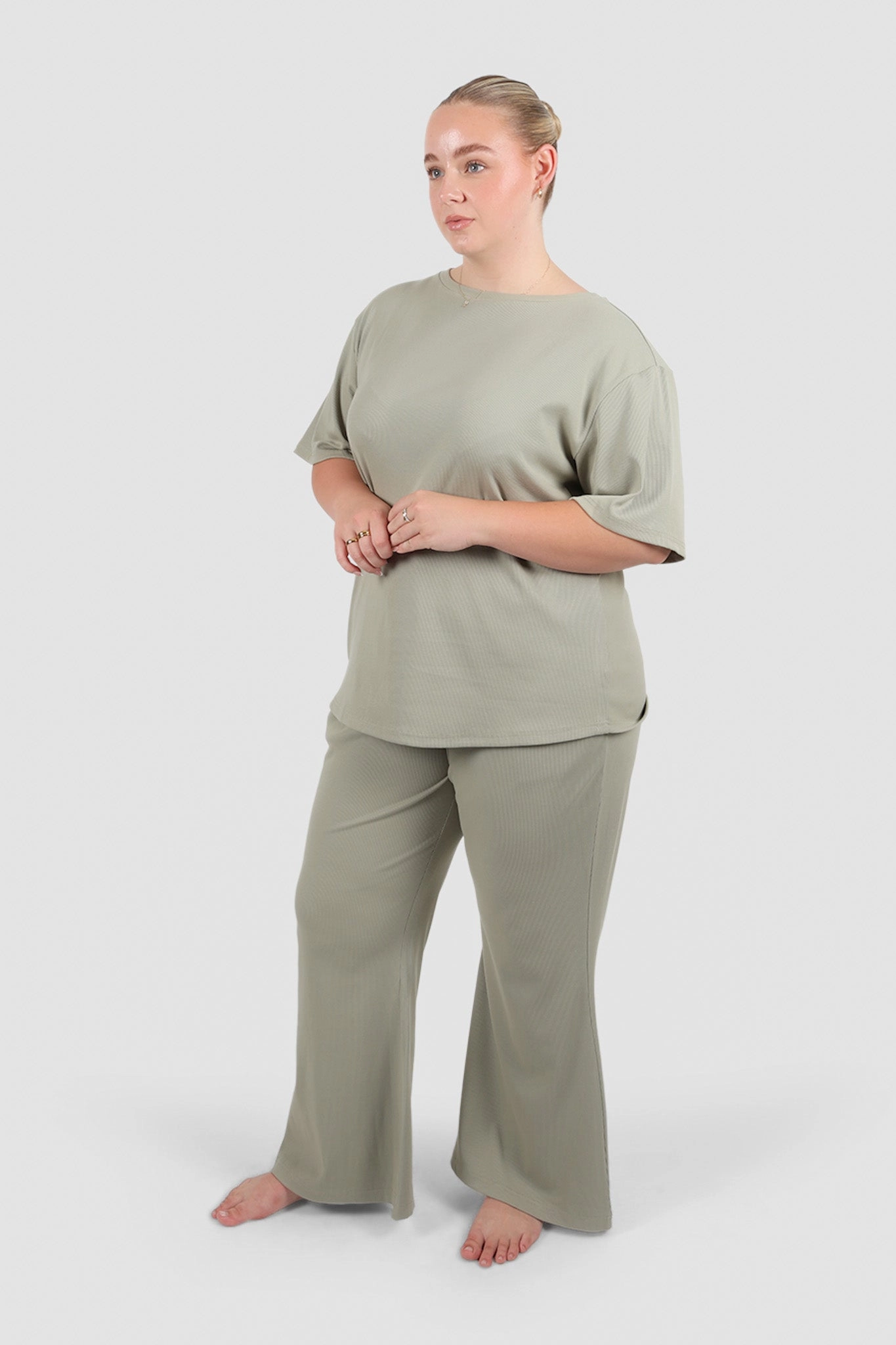 RAYLN RIB PANTS SAGE