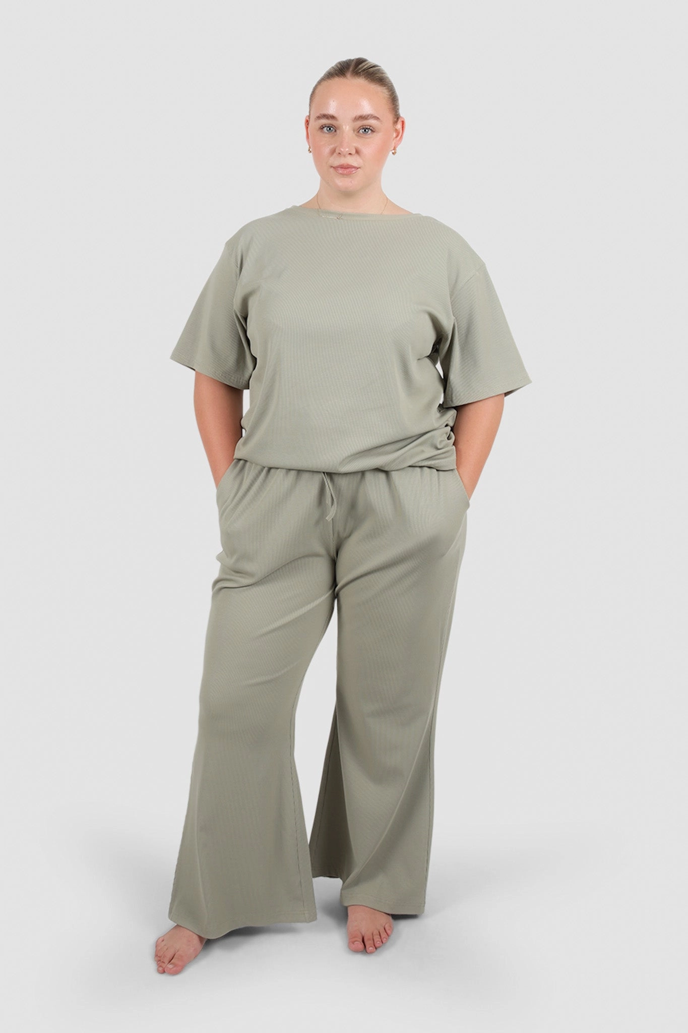 RAYLN RIB PANTS SAGE