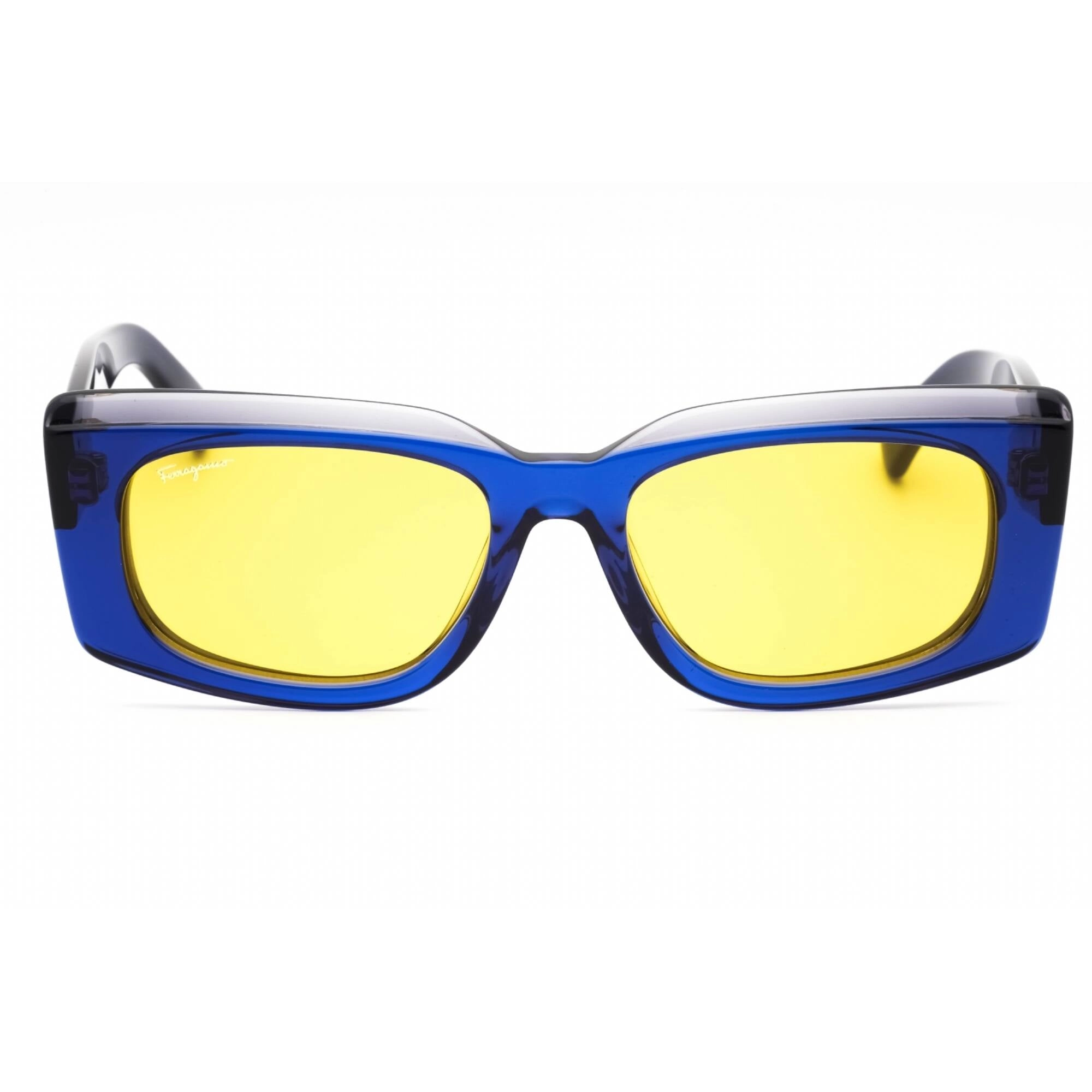 Salvatore Ferragamo Women's Sunglasses - Blue/Grey Rectangular Frame | SF1079S 435