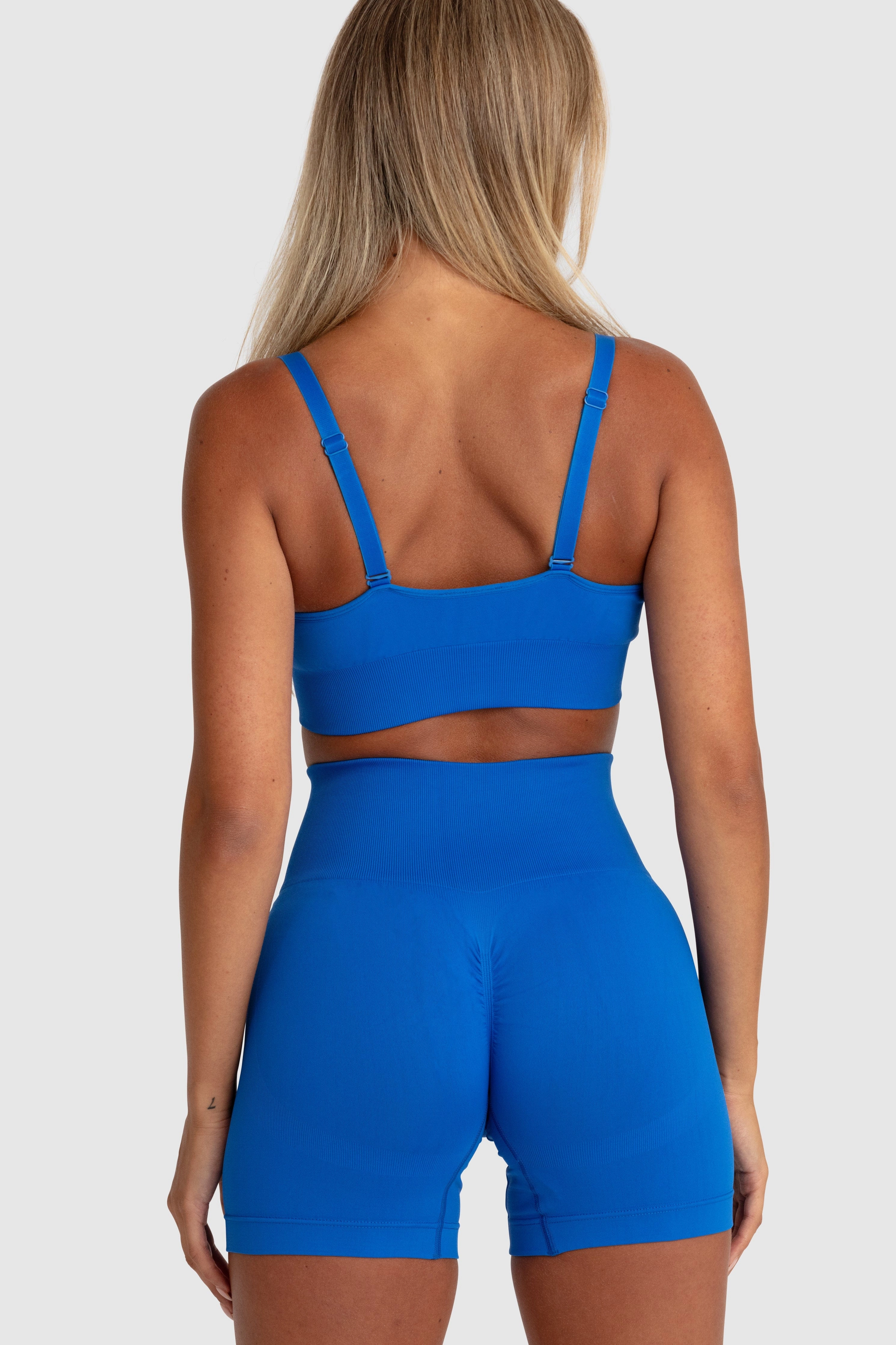 Scrunch 2 Seamless Crop - Electric Blue