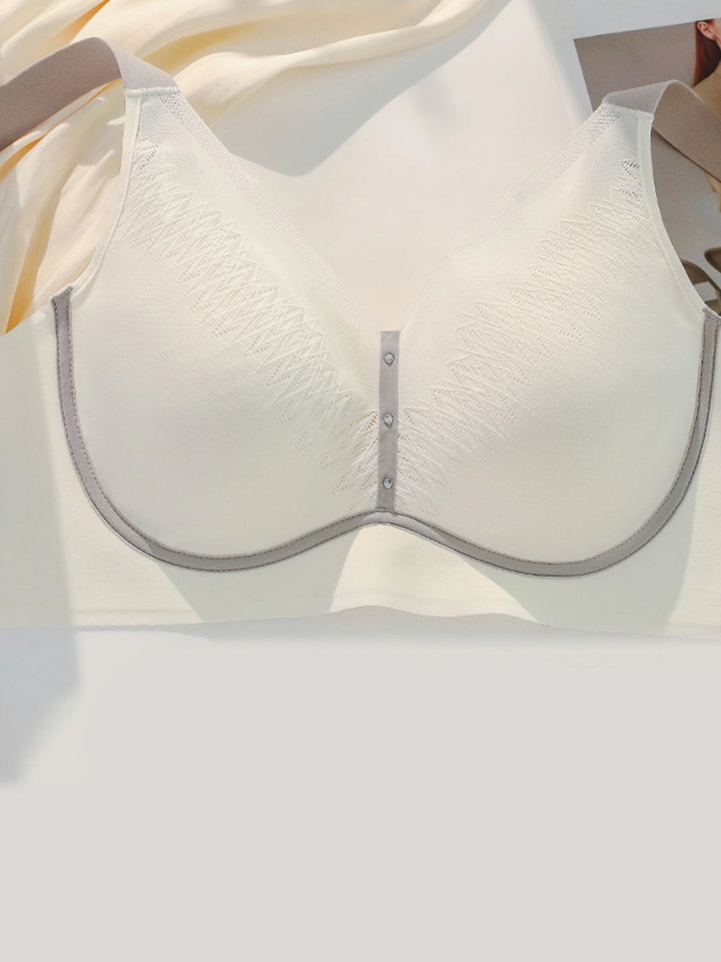 Summer Breathable Wire-Free Minimizer Bra