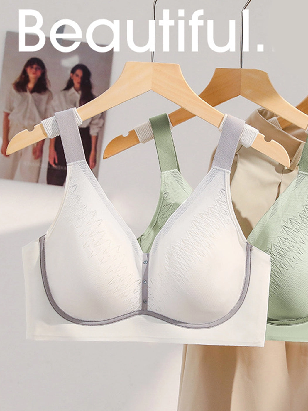 Summer Breathable Wire-Free Minimizer Bra