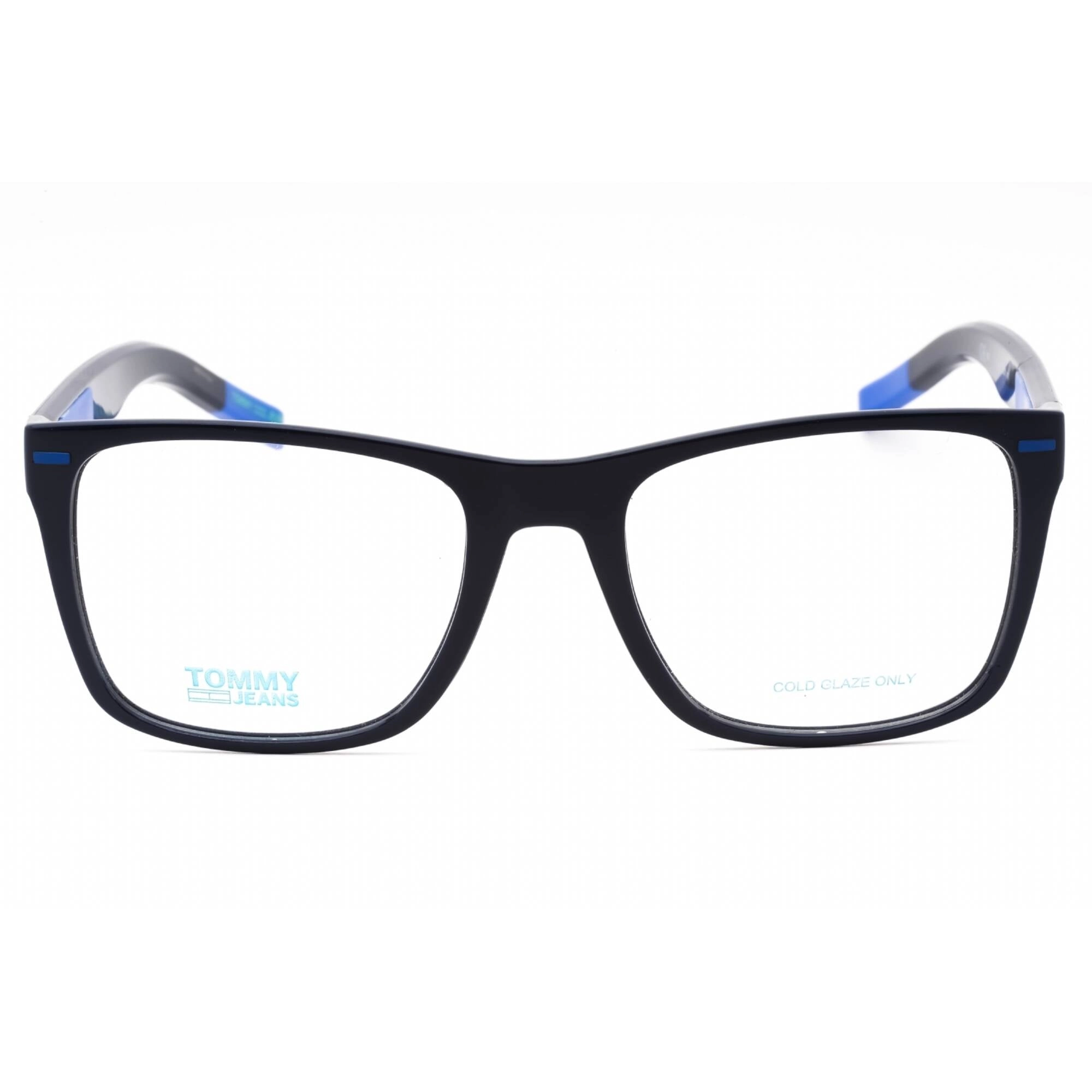 Tommy Hilfiger Men's Eyeglasses - Blue Azure Plastic Square Full Rim | TJ 0045 ZX9