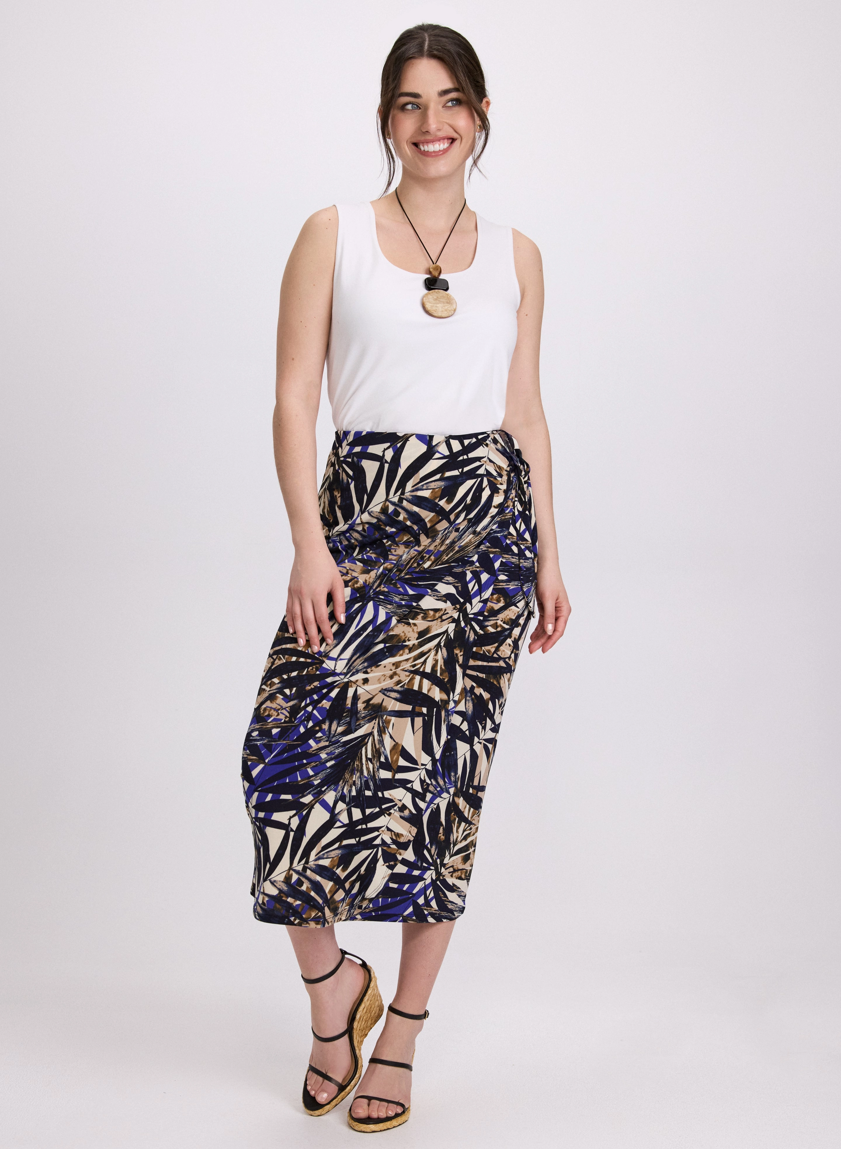 Tropical Wrap Skirt