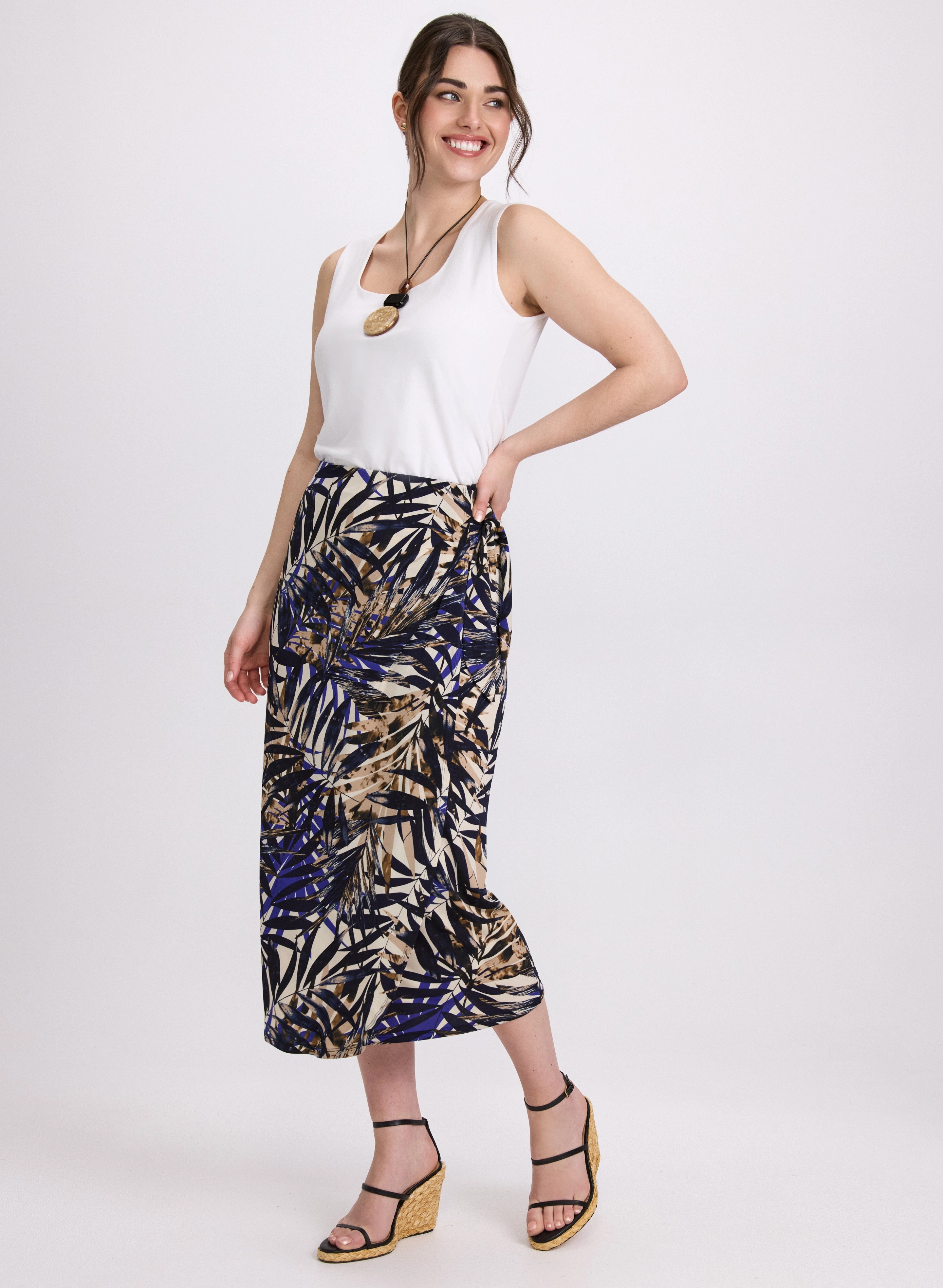 Tropical Wrap Skirt
